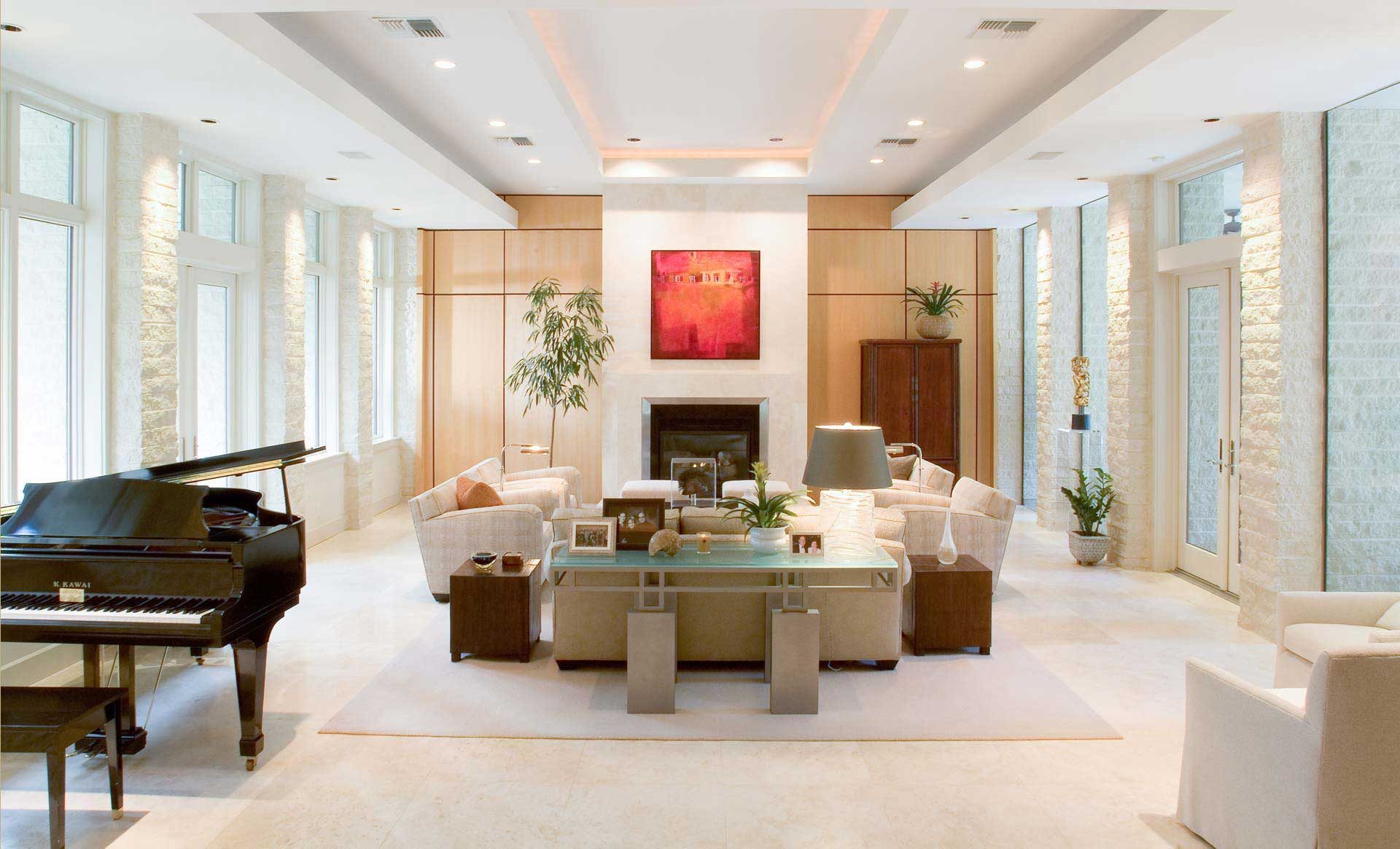 Tampa Interior Design Contemporary living room